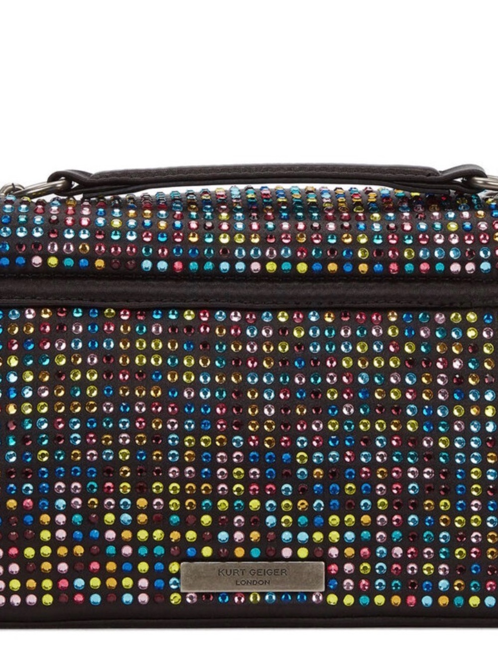 KURT GEIGER LONDON KENSINGTON MULTICOLOR CRYSTAL CROSSBODY - Picture 10 of 12